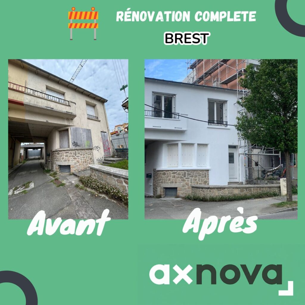 Rénovation ravallement peinture sol isolation doublage axnova